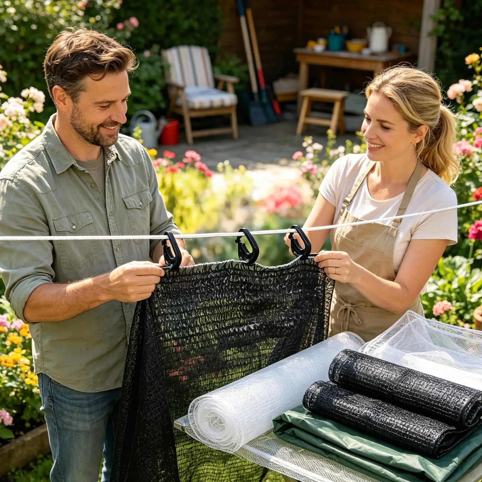 Shade Net Clips 100 Tarp Fasteners Sunscreen Outdoor Garden Patio Qme