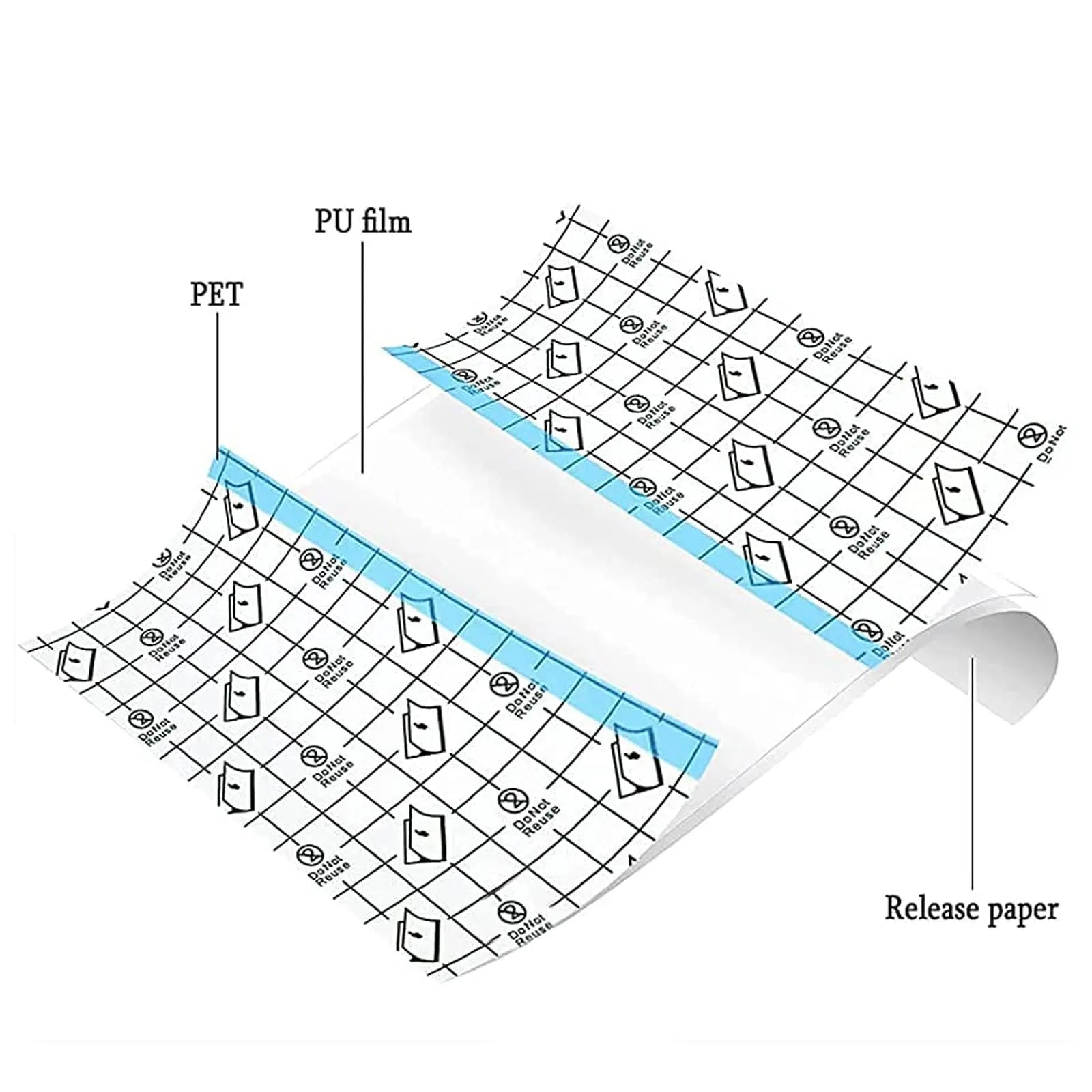 Waterproof Stretch Adhesive Bandage Protective Clear Transparent Qme