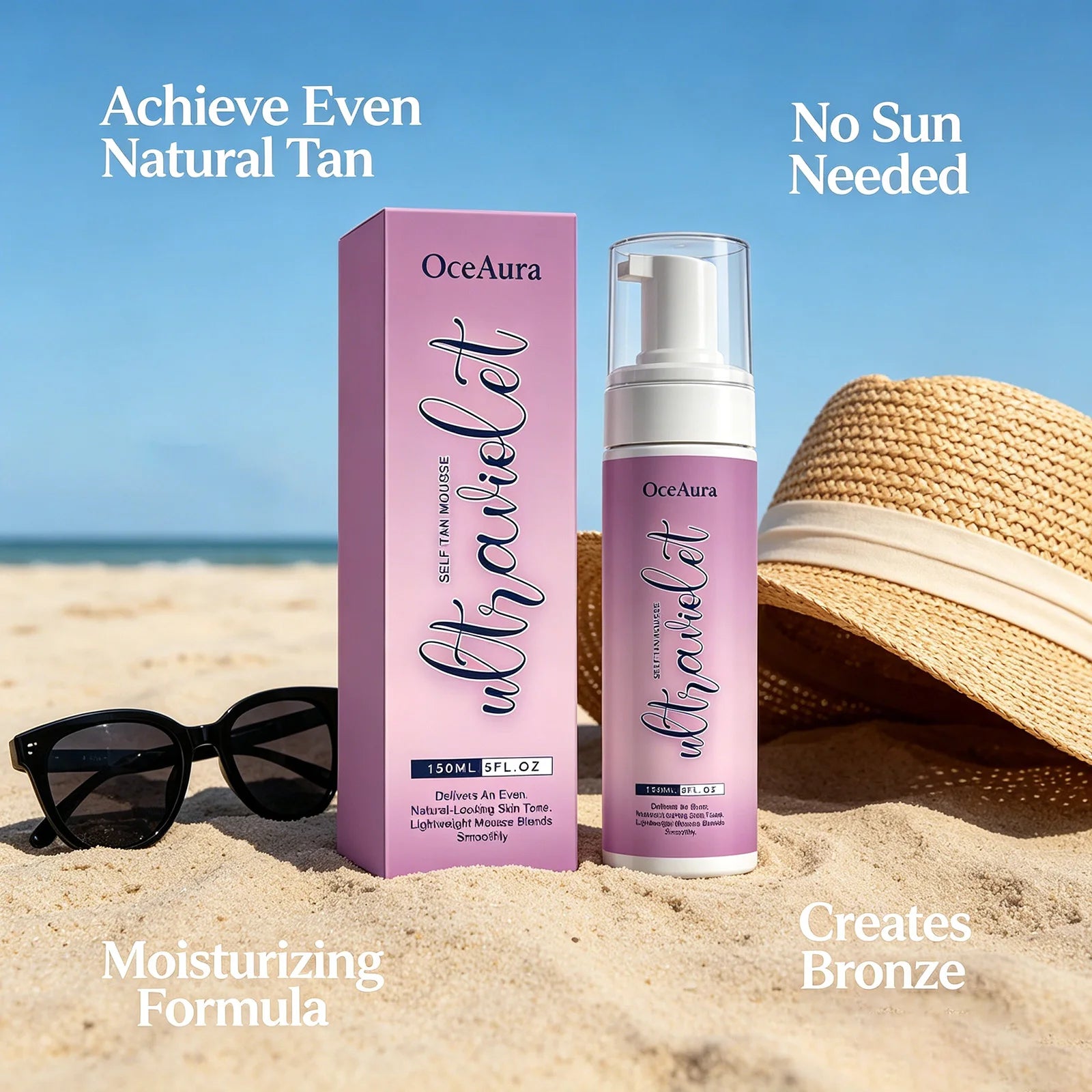 Body Self Tanning Mousse Sunless Tanning Lasting Skin Tone Repair Sunburn Sun Protection Bronzer Dark Wheat Body Self Tan Cream Qme