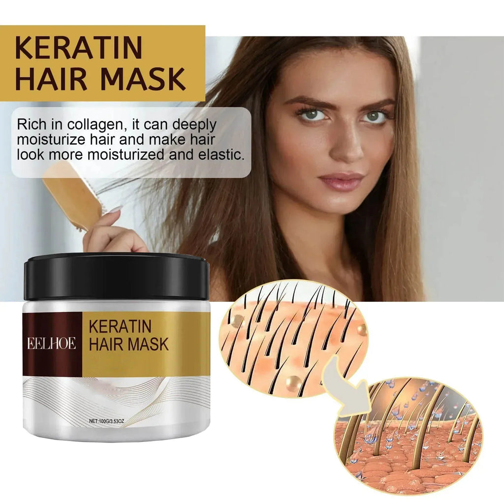 Hair Membrane Natural Repair Hair Mask Prevent Dryness Split Ends Repair Damage Frizz Tangles Soft Smooth Hair Care Products Qme
