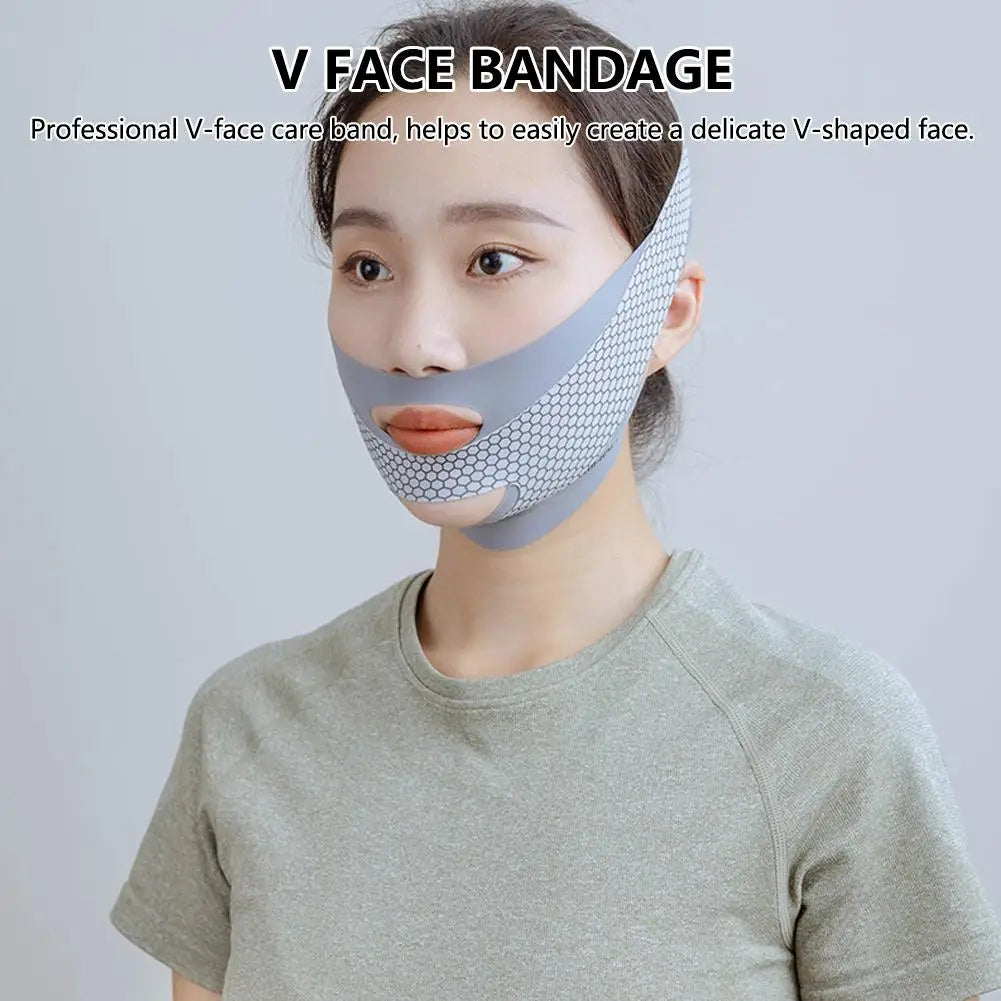 Chin Strap Sleeping Face V Shaper Adjustable Jaw Exerciser Double Qme