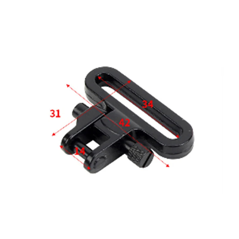 Attachment Clips Tactical Rifle Sling Swivels Mount Adapter Outdoor Qme 34mm black