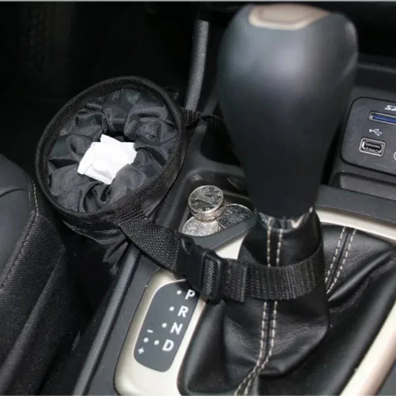 Car Seat Back Trash Holder Hang Litter Bag Garbage Storage Rubbish Container Oxford Cloth Car Waste Bins Cleaning Tools Qme