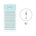 NATUHANA Tinsel Lashes Fashion Shiny Blue Silver Comic Spire Eyelash Qme MS-Sliver D 0.07mm|MIX8-15mm