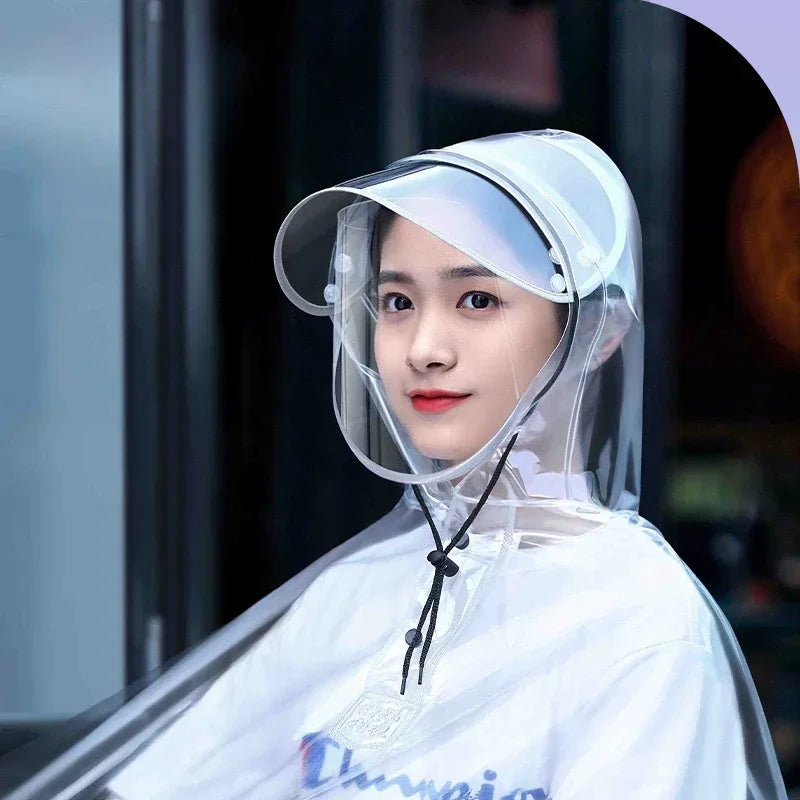 Rain Coat for Women - Full-coverage Rain Protection for Motorcycles and Bicycles Qme