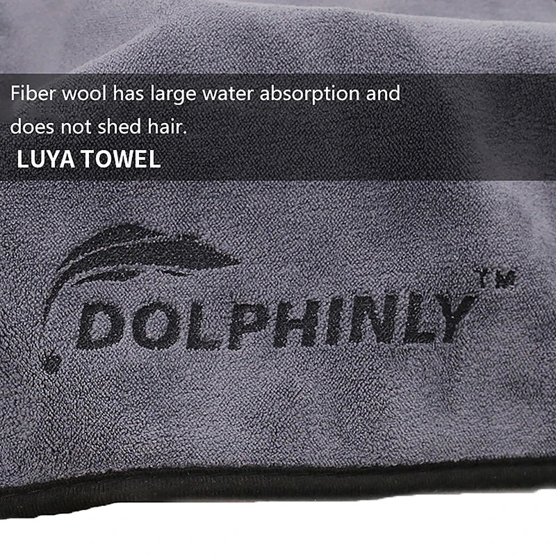 Portable Buckle Fishing Towel Thickened Anti Slip Hand Wiping Qme