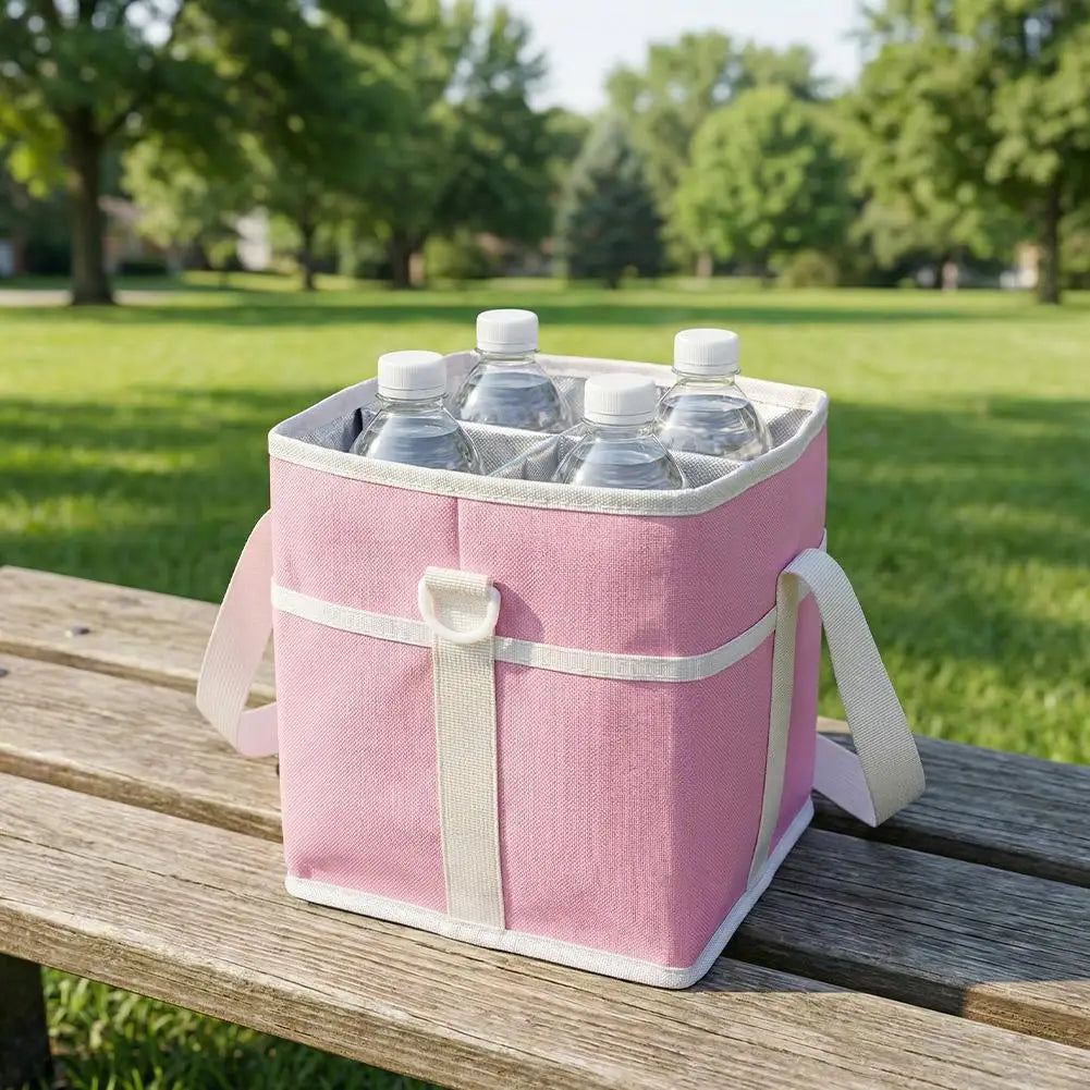 Bottle Carrier Bag Car Drink Multiple Tumbler Caddy Large Capacity Qme