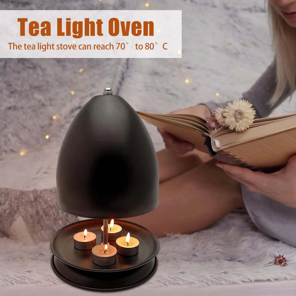 Tea Light Heater Metal Tealight Candle Room Large Space Oven Fast Qme