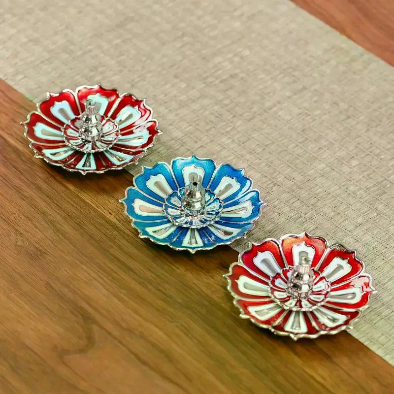 Enamel Color Metal Zen Incense Incense Diffuser Incense Stick Holder Censer Aromatherapy Use In Office Teahouse Qme