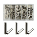 600pcs Fishing Crimp Sleeves Copper Tube Fishing Line Connector Fishing Line Tube Fishing Accessories Qme 600pcs