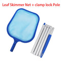 Professional Leaf Rake Deep Bag Swimming Pool Cleaning Nets Spa Rubbish Skimmer Pool Net Pool Cleaning Net Piscina Accessories Qme Clamp lock Pole