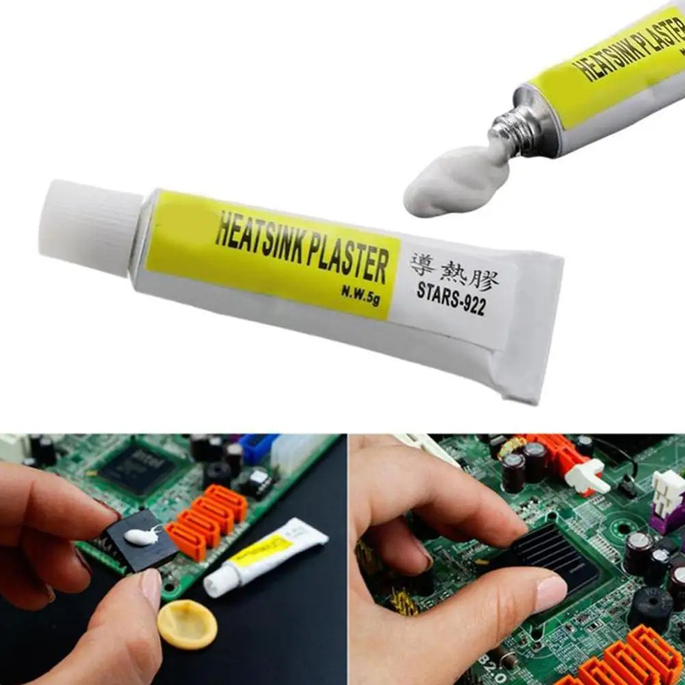 1-20pcs Heatsink Plaster Thermal Silicone Adhesive Cooling Paste Strong Adhesive Compound Glue For Heat Sink Sticky Qme