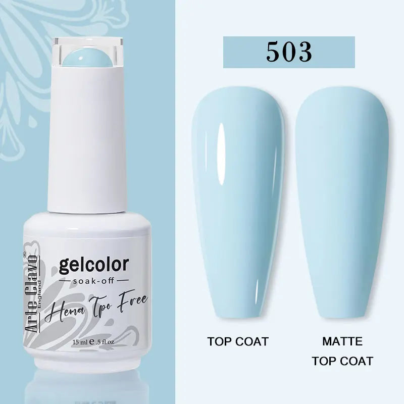 Arte Clavo Summer Nails Tip Candy Series Jelly Gel Nail Polish Blue