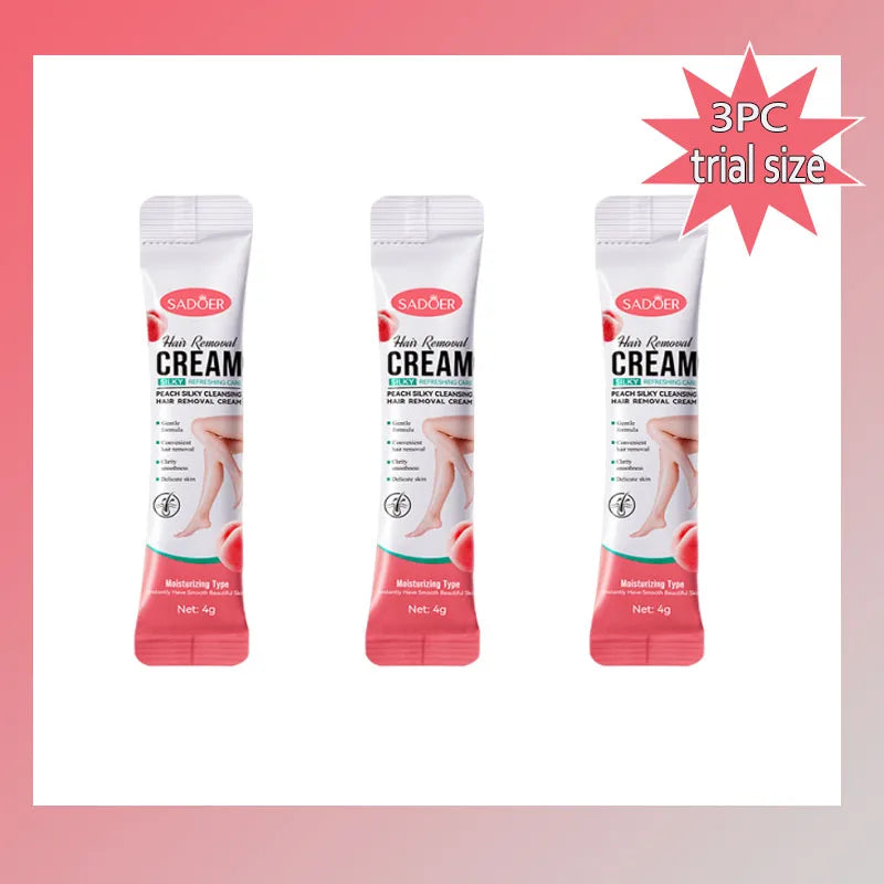 Permanent Hair Removal Cream Hair Growth Inhibitor Face Arm Armpit Leg Intimate Areas Painless Depilatory For Men Women Care Qme 3pc