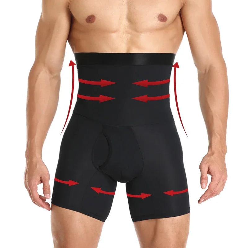 Mens Body Shaper Control Compression Shorts Belly Slimming Shapewear Abdomen Reducer Panties Fitness Boxer Pants Underwear Qme