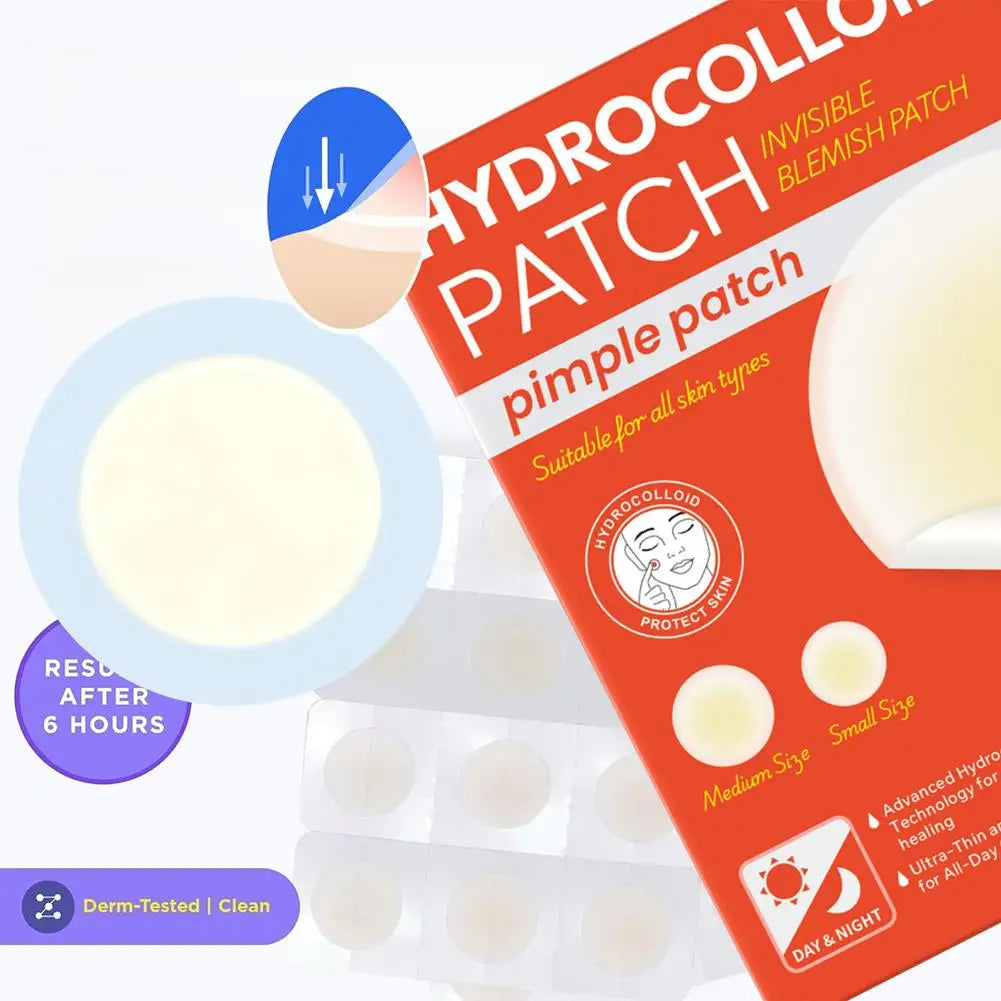 12 24Counts Invisible Hydrocolloid Pimple Patches Breakouts Thin Qme