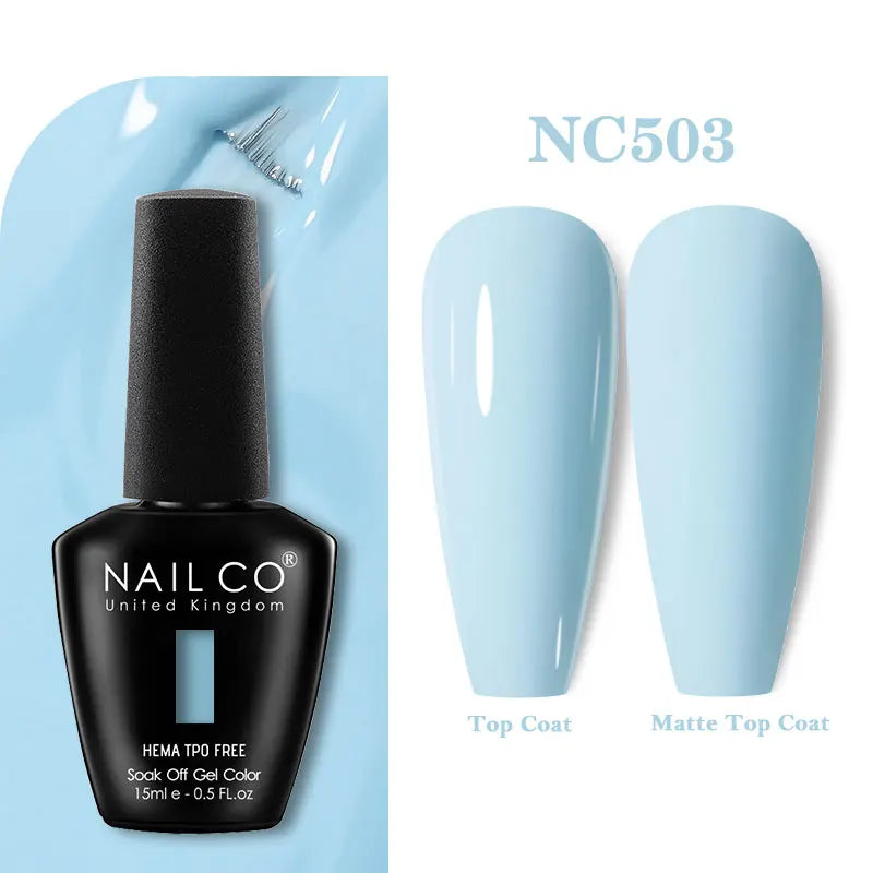 NAILCO Coat Base Gel Nail Polish Nails Art Semi Permanent Lacquer