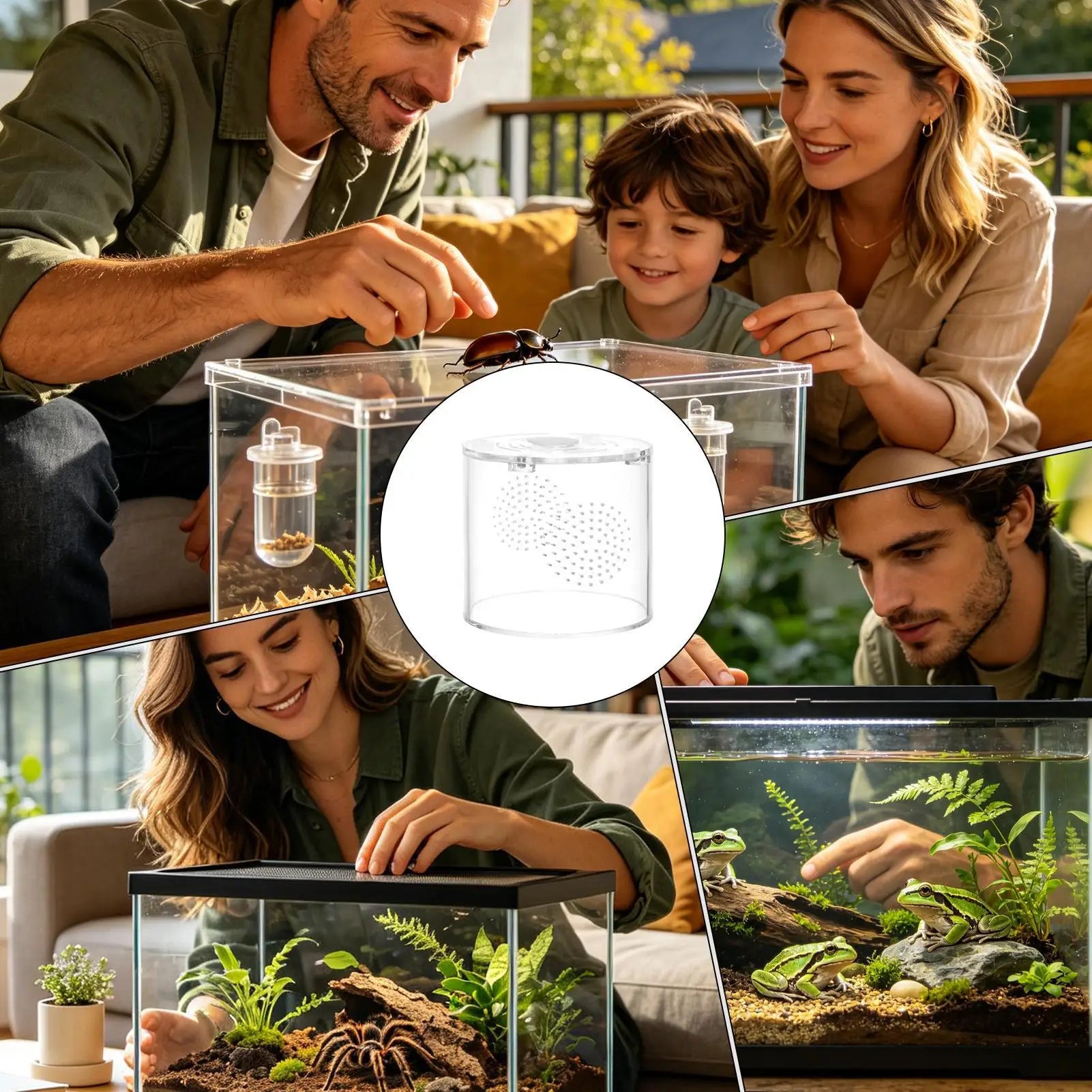 Tarantula Enclosure 10 2x10 Clear Acrylic Escape Proof Ventilation Qme