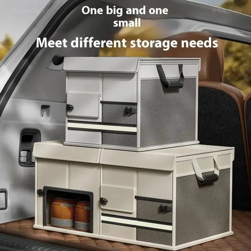 Car Trunk Storage Box Car Storage Box Large Capacity Car Organizer Storage Box Foldable Save Space Strong Load-Bearing Capacity Qme