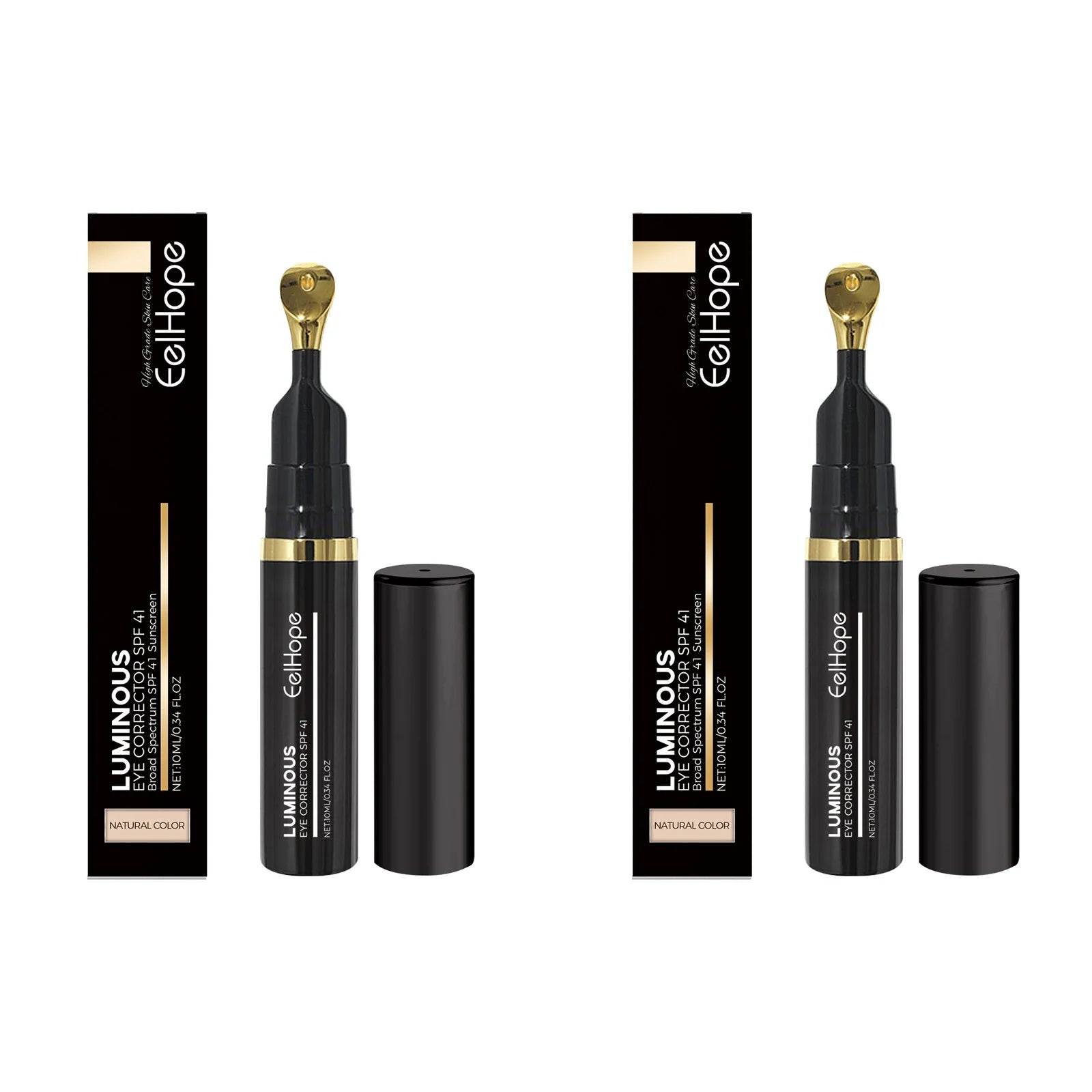 Dark Circles Concealer Stick Under Eye Cover Acne Pigmentation Blemishes Coverage Waterproof Lightweight Natural Daily Makeup Qme 2PCS X Natural Color