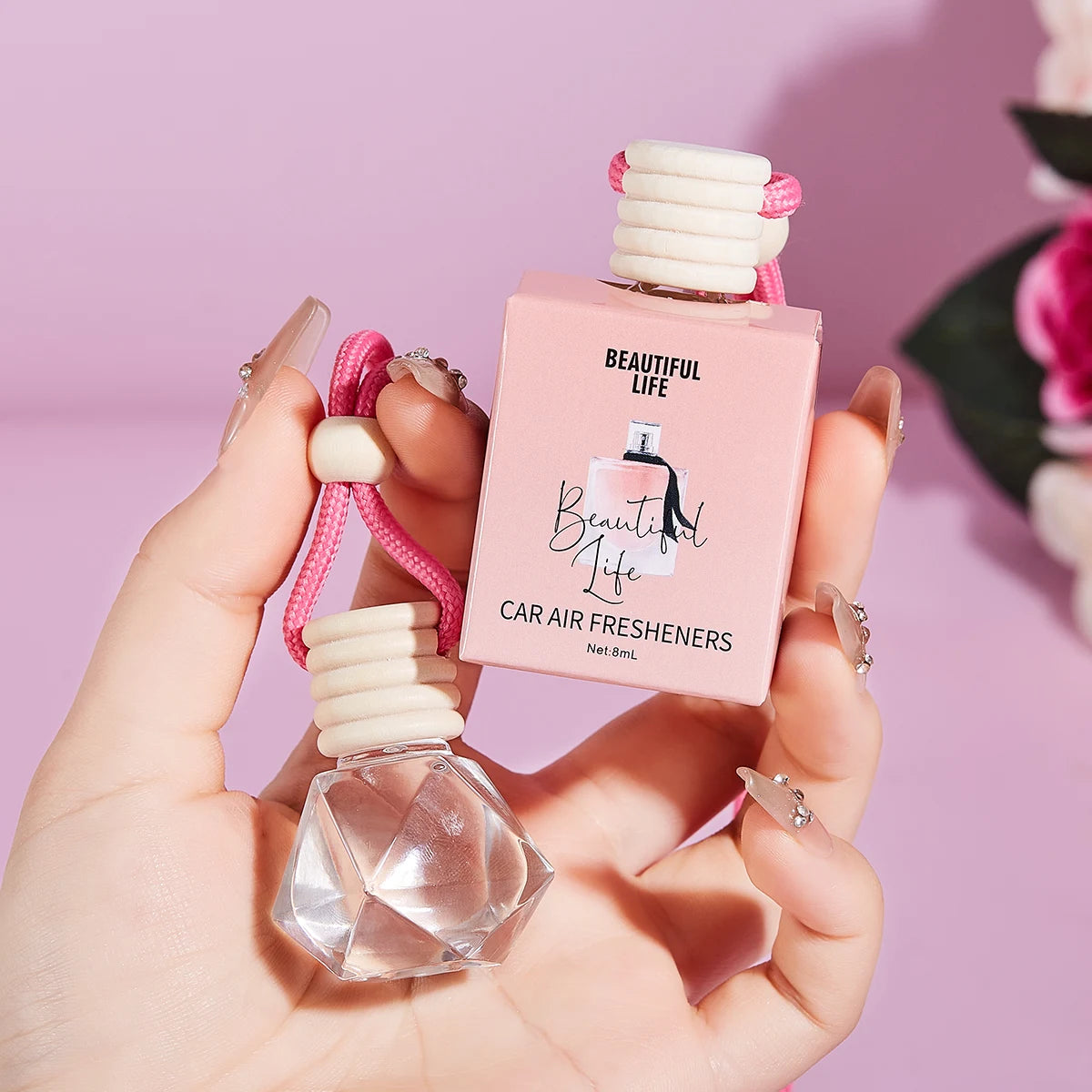 Pink Car Fragrance Interior Accessories Perfume Pendant Supplies Qme 016 Beautiful Life