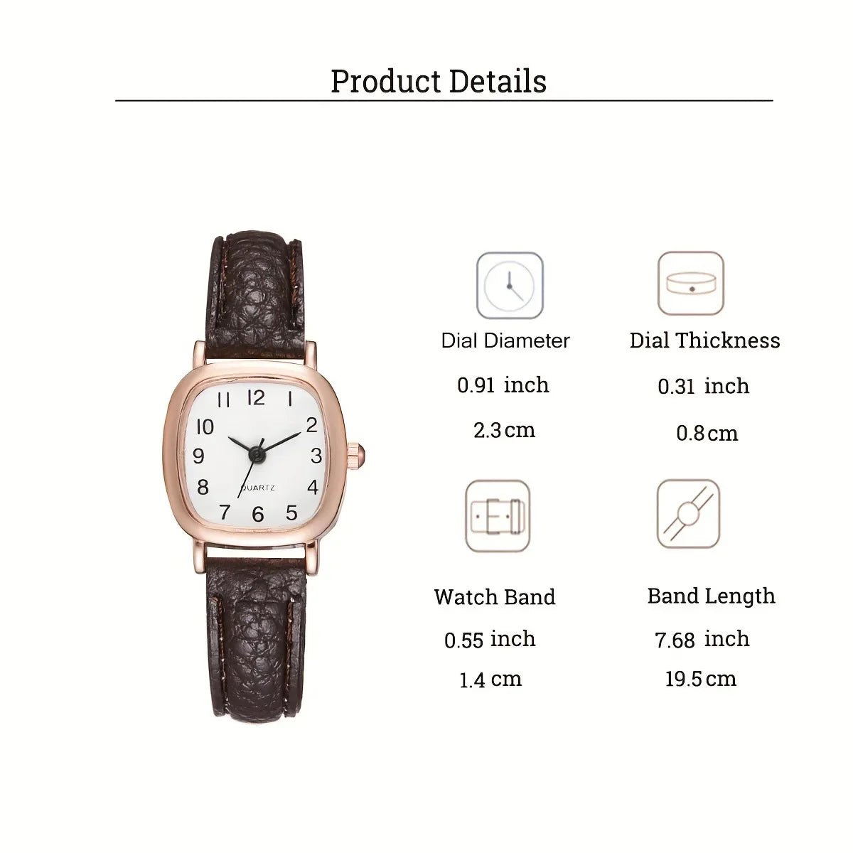 2026 Ladies' Fashion Forest Women's Watch Korean Edition with Elegant Strap, Simple, Compact, Versatile, and Elegant Style watch Qme