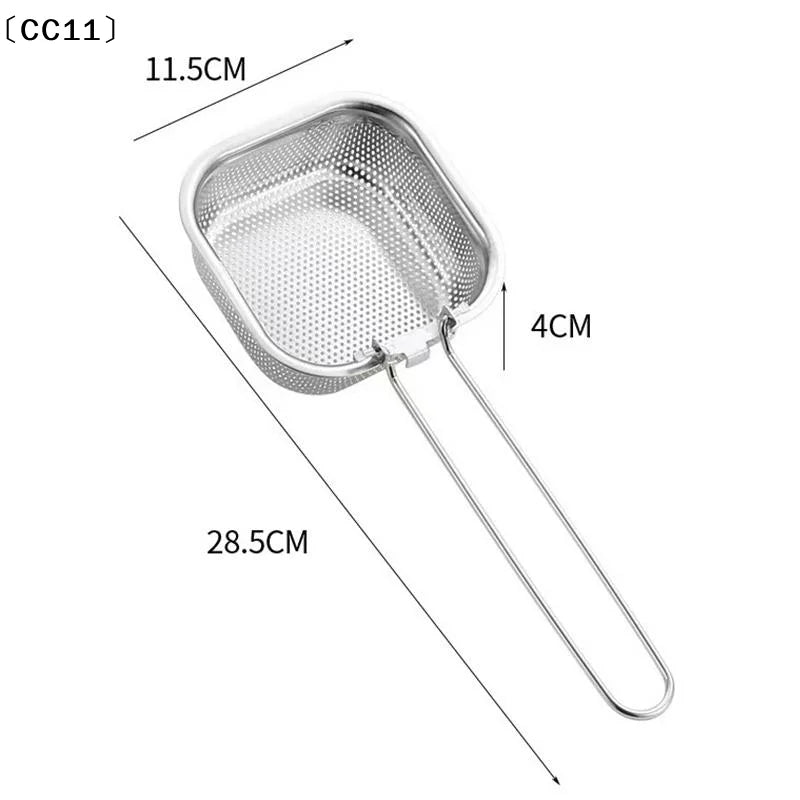 Pasta Basket Blanching Stainless Steel Fry Spaghetti Strainer Noodles Qme