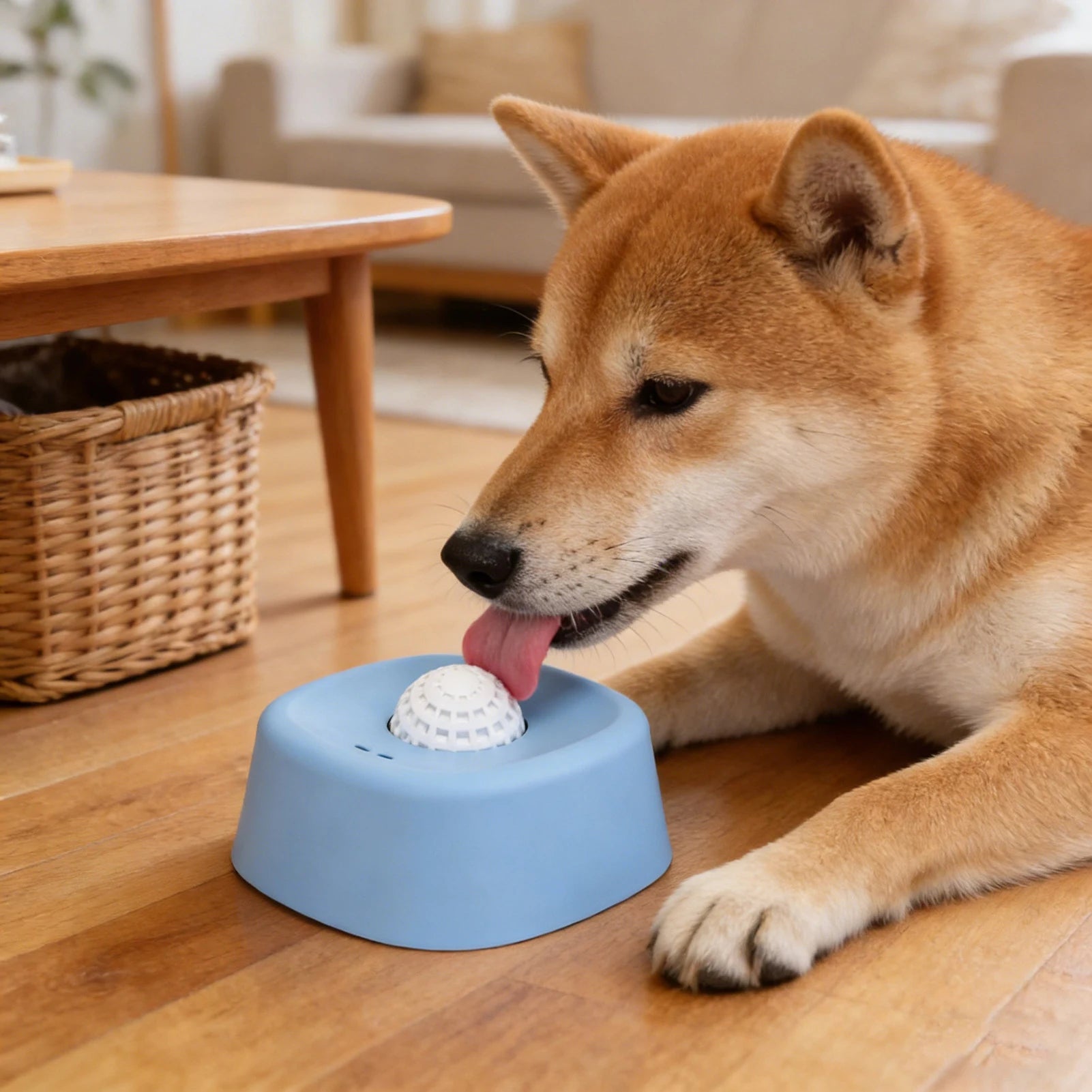 Dog Slow Feeder Lick Bowl Licking Ball Anti Spill No Mess Liquid Treat Dispenser for Yogurt Bone Broth Pet Feeding Toy Dogs Qme