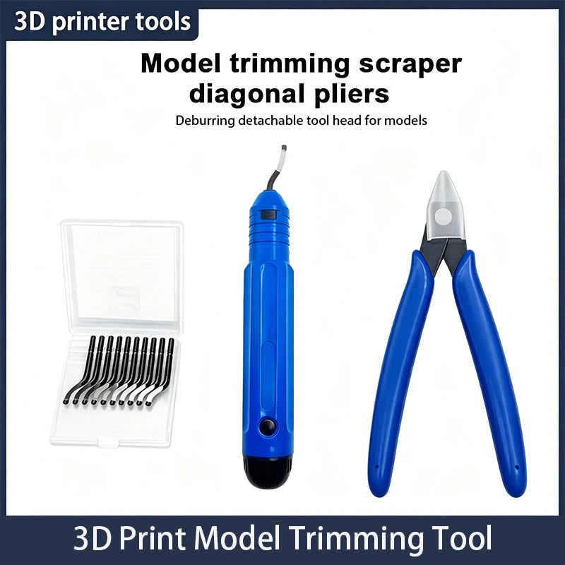 3D Printing Tool Deburring Knife Diagonal Pliers for PLA/PETG Materials Rotating Deburring Blade 3D Printer Parts DIY Tools Qme