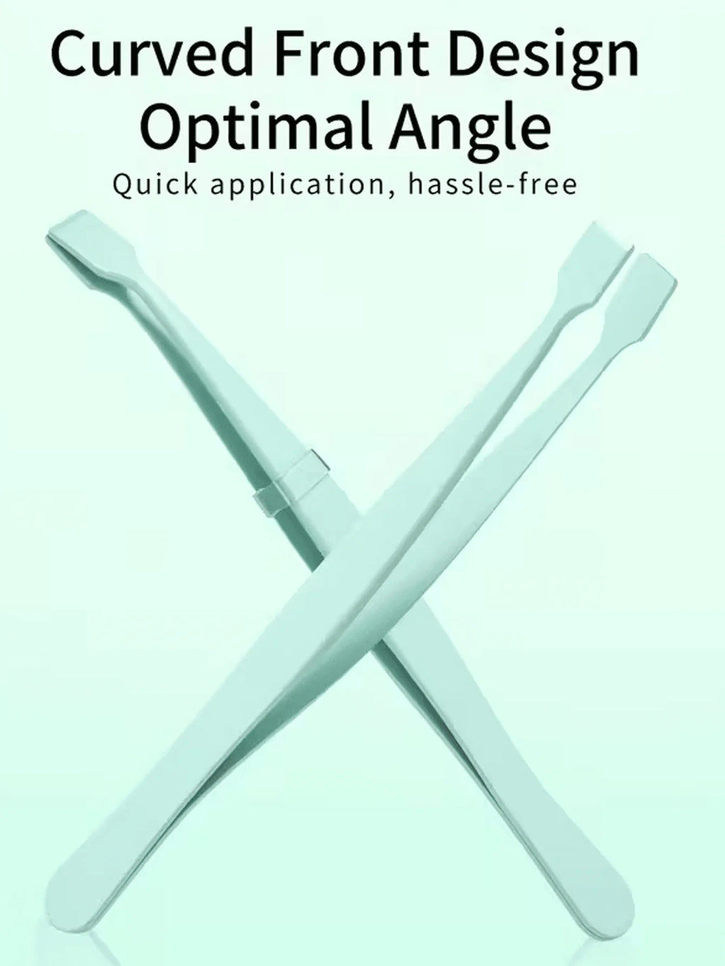 Professional Eyelash Extension Tweezers Flat Head Design That Fits Qme