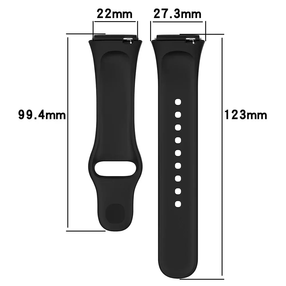 Silicone Strap For Redmi Watch 3 Active/Lite Bracelet Watchband + Protective Case Shell Qme