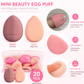 Mini Finger Puff Foundation Small Air Cushion Powder Sponge Face Qme pink