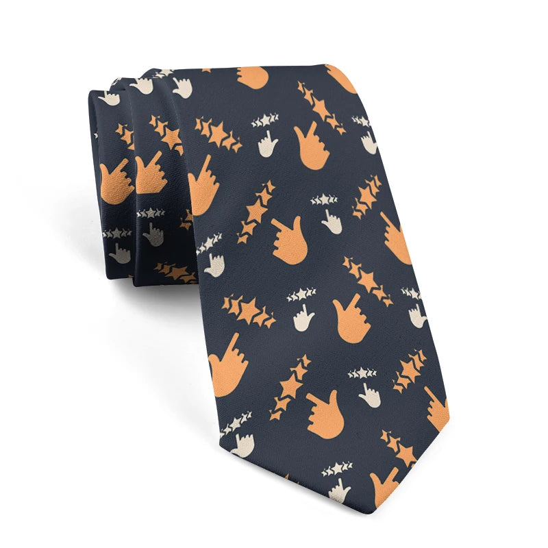 Fashion 3d Printing Men's Tie Trend Design Personalized Wedding Qme style1