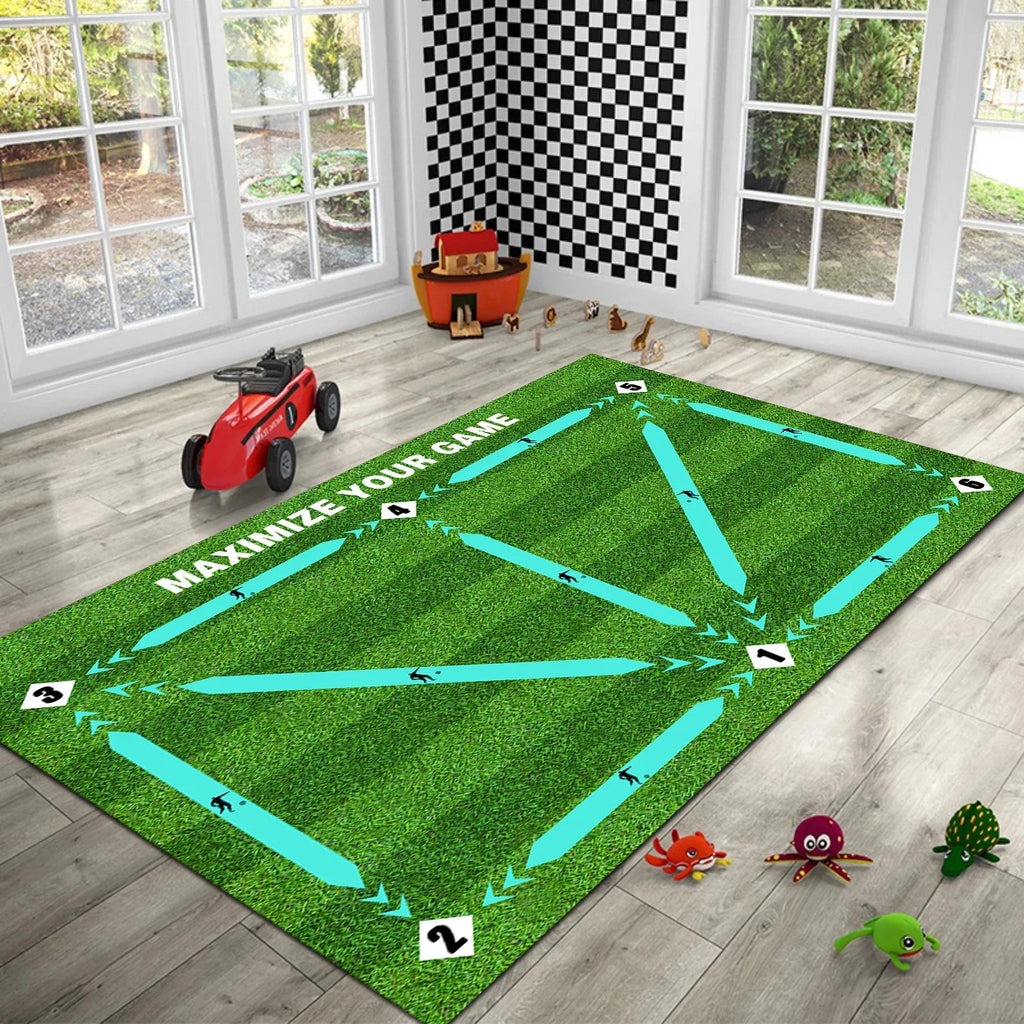 Football Training Mat Rug Dribbling Futbol Voetbal Mats Carpet Kids Qme