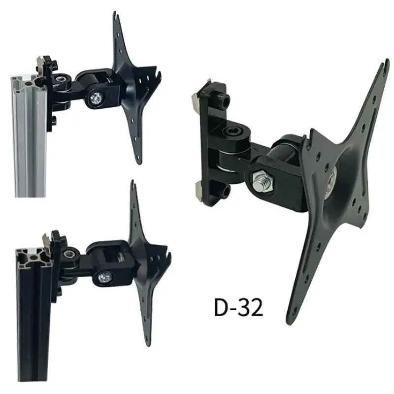 1PC Wall Mount Monitor Bracket Button Box VESA Mount 100 Mm 75mm 50mm 2 Axis Adjustable Button Box Mounting Sim Rig Upgrade. Qme