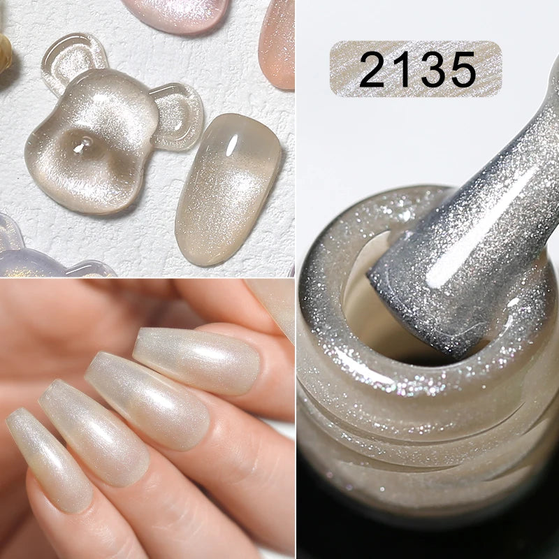 Arte Clavo Nails Gel Pearl Effect UV LED Nail Polish Sparking Varnish Qme
