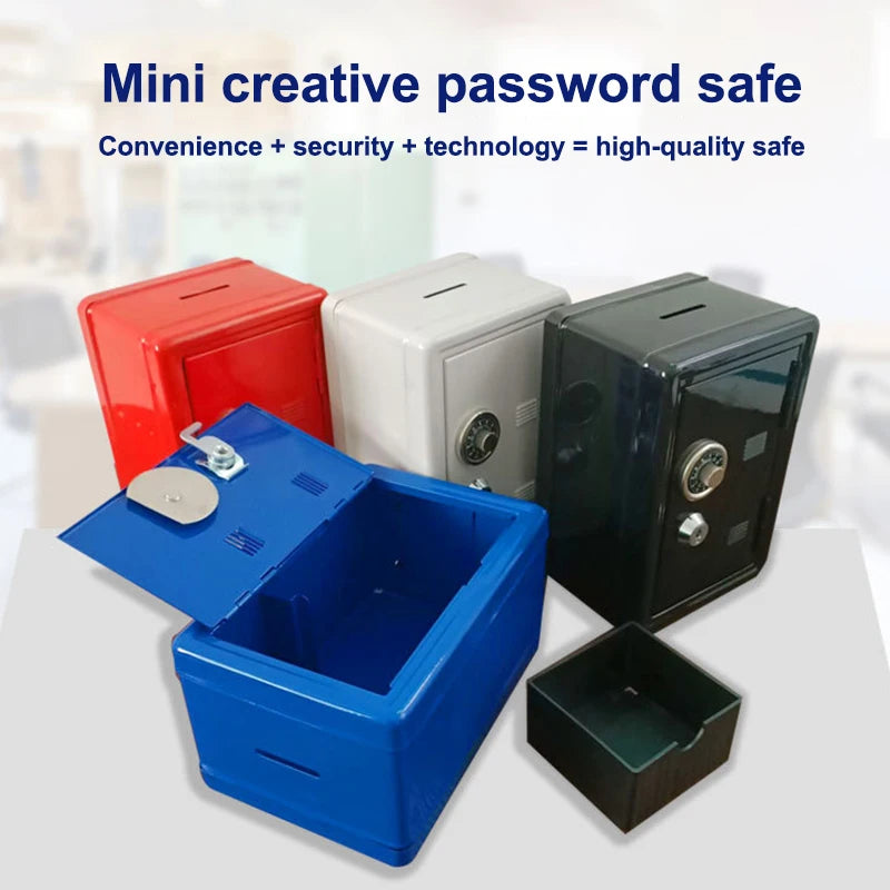 Piggy Bank Combination Lock Key Frcctre Kids Safe Money Box Coin Tray Qme