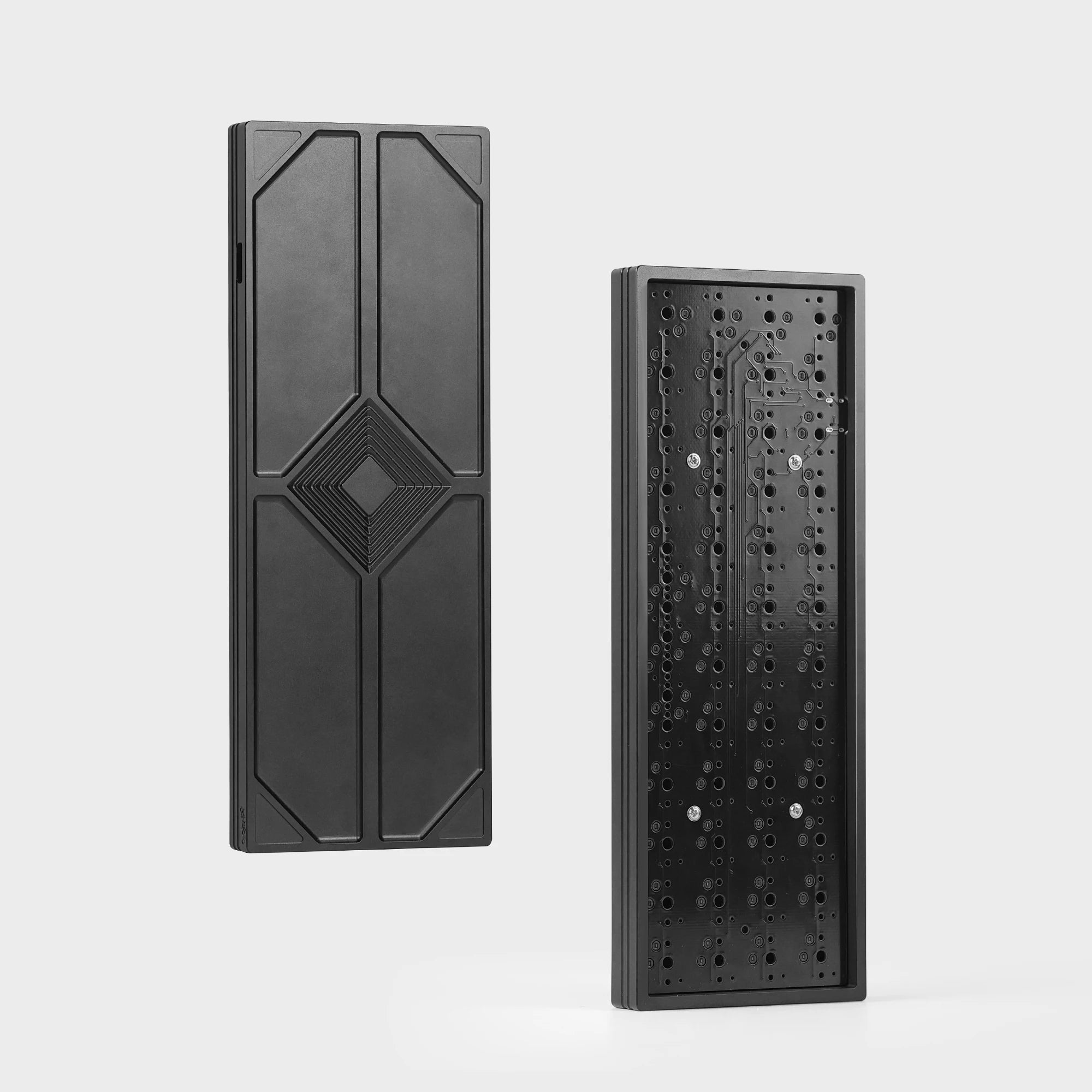 CFX Geonix48 Low profile keyboard Hot-Swap keyboard KIt for Kailh 1350 Choc Low profile Switch Mechanical Keyboard QMK Type-C Qme 48 Black kit