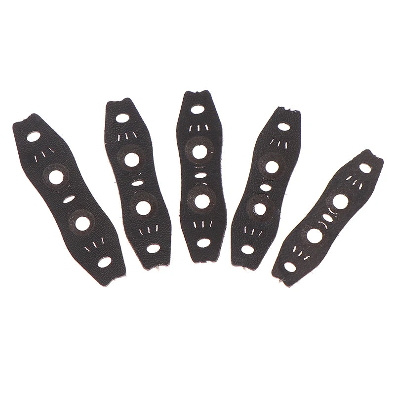Outdoor Slingshot Accessories Steel Balls PU Leather Pouch Flat Qme