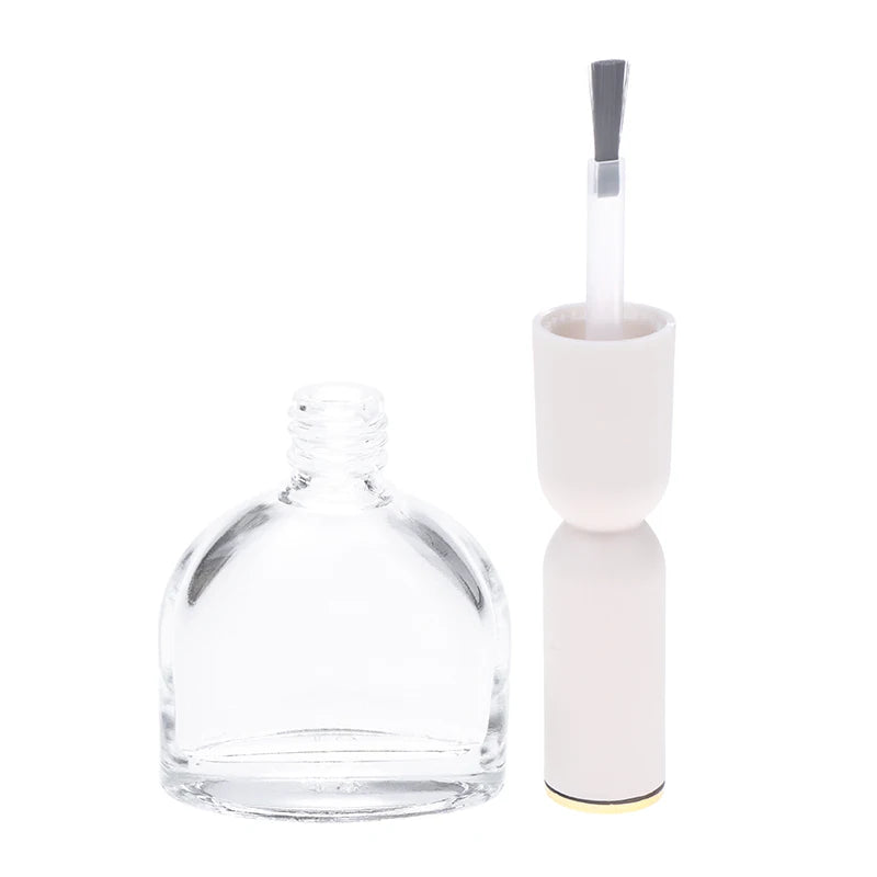 Mini Glass Nail Polish Bottle Brushes Empty Gel Packaging Refillable Qme