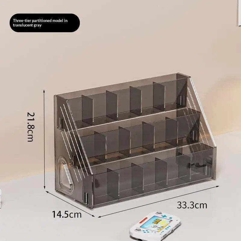 3 4 5 Tier Large-capacity Acrylic Desk Divider Watercolor Pencil Qme 3 floors