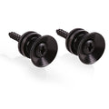 2pcs Metal Guitar Pegs for Folk Ukulele Guitar Strap Buckle Button End Lock Pins Stringed Instruments Accessories Qme black