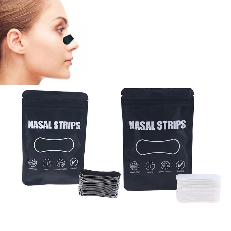 Better Breathing Nose Strips Anti Snoring Breathe Well Nasal Black Qme