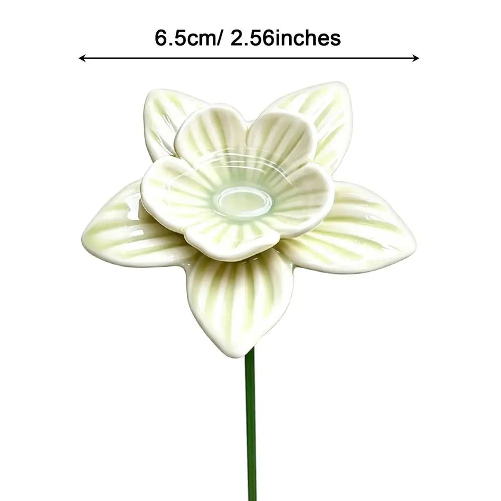 Pollinator Watering Station 4 Piece Ceramic Flower Shape Pollinator Waterer Bee Bath For Outdoor Backyard Patio Deck Butterfly Qme Light Green China Mainland