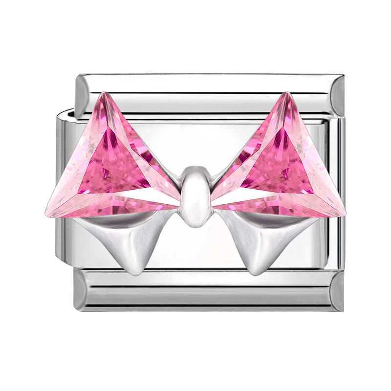 Bright Zircon Multielement Stars Shell Butterflyitalian Charm Links