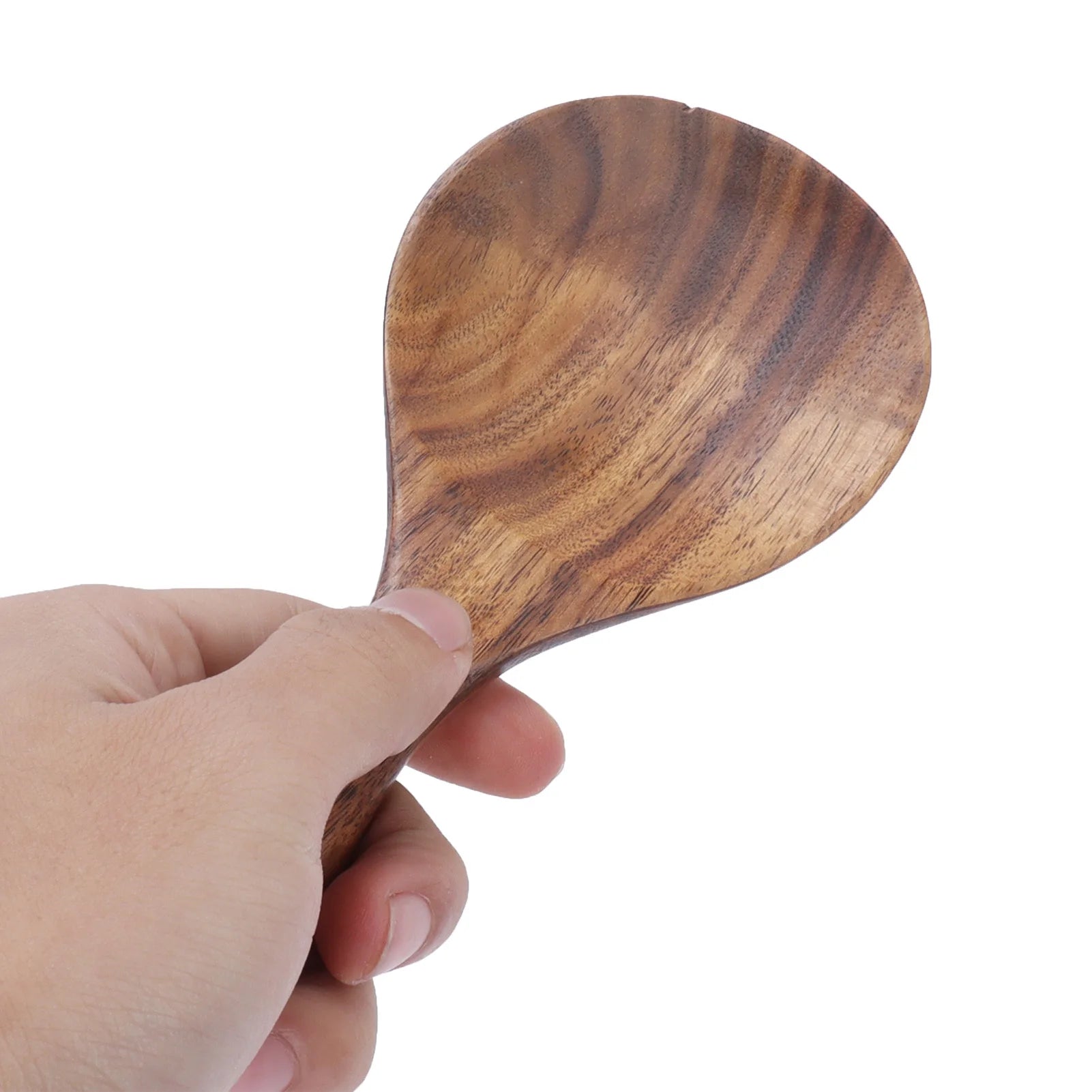 Wood Rice Spoon Rice Paddle Scoop Wooden Kitchen Spoon Ladle Tablespoon Big Serving Spoon Wooden Kitchen Utensils Tableware Qme