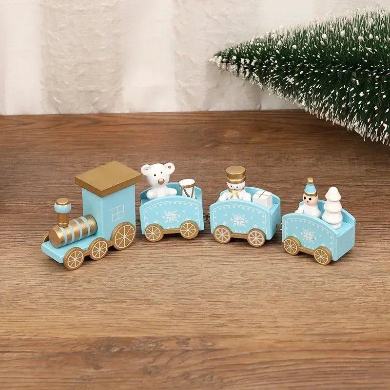 Christmas Train Merry Christmas Decorations Home Decor 2024 Cristmas Ornament Xmas Noel Gifts Happy New Year 2025 Qme