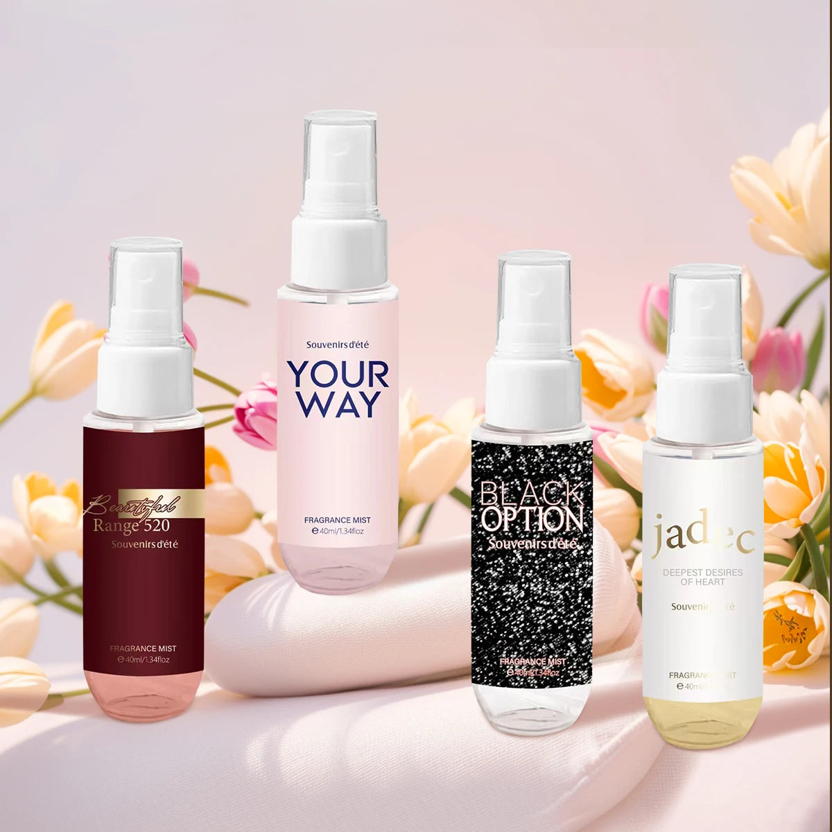 Pink Women's Body Perfume Fresh Floral Fragrance Spray Lasting Qme