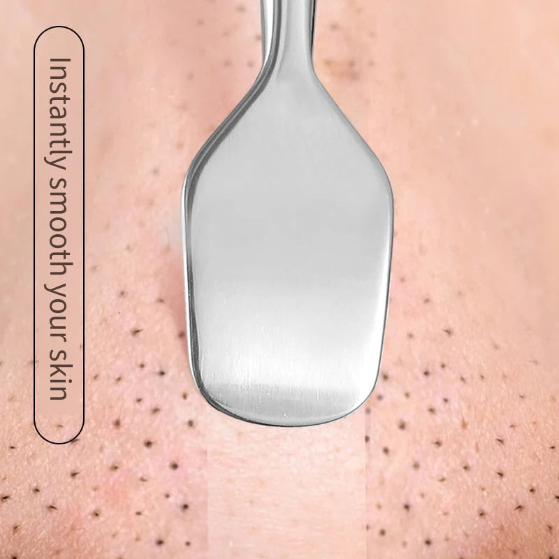 Stainless Steel Blackhead Scraper Beauty Tool Facial Pore Cleaning Qme