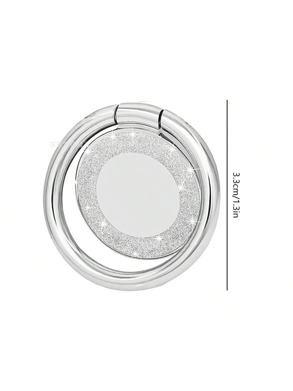 Round Foldable Zinc Alloy Phone Ring Holder 360 1 Rotating Magnetic Qme